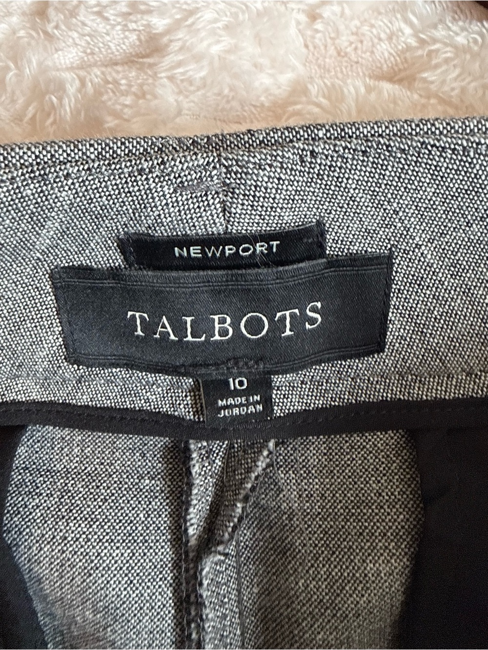 Talbots pants Newport Pant Trousers viscose cotton gray size 10 - Picture 2 of 5
